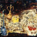 Still Life, by Max Feuerring | Acrylic on hardboard, 92 x 127cm, Awarded the Transfield Art Prize, 1963.